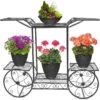 Flower Cart Plant Stand (6 Tier) 1 Flower Cart Plant Stand (6 Tier) -Sorbus Decor Shop 1.FLR ST1 BLK MAIN