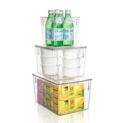Plastic Container Bin With Lids (Variety Set) 16 Plastic Container Bin With Lids (Variety Set) -Sorbus Decor Shop 1.FR BSETCR main