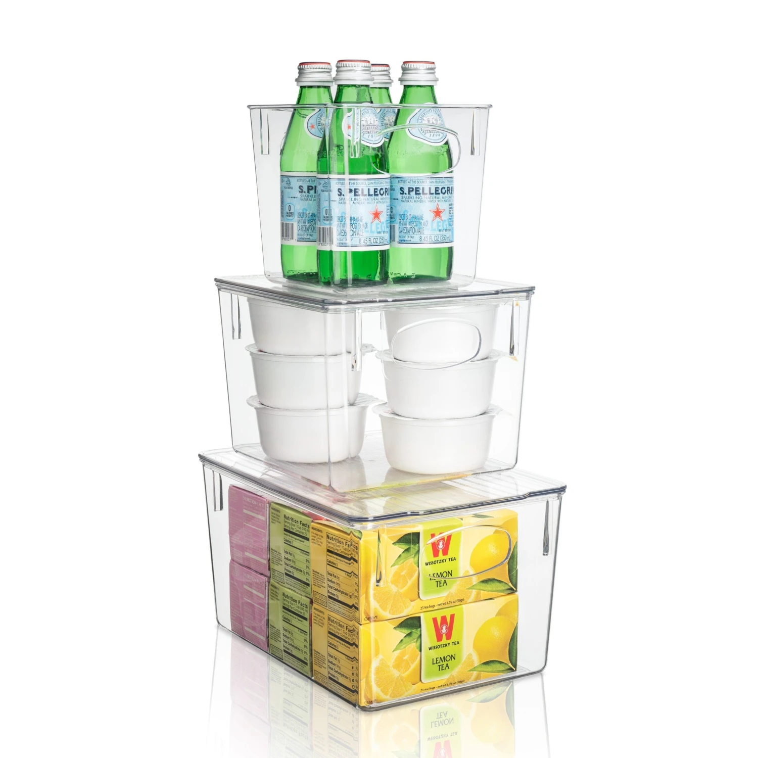 Plastic Container Bin With Lids (Variety Set) 5 Plastic Container Bin With Lids (Variety Set) - Image 3