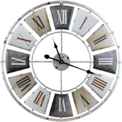 24" Vintage Industrial Wall Clock (Roman)