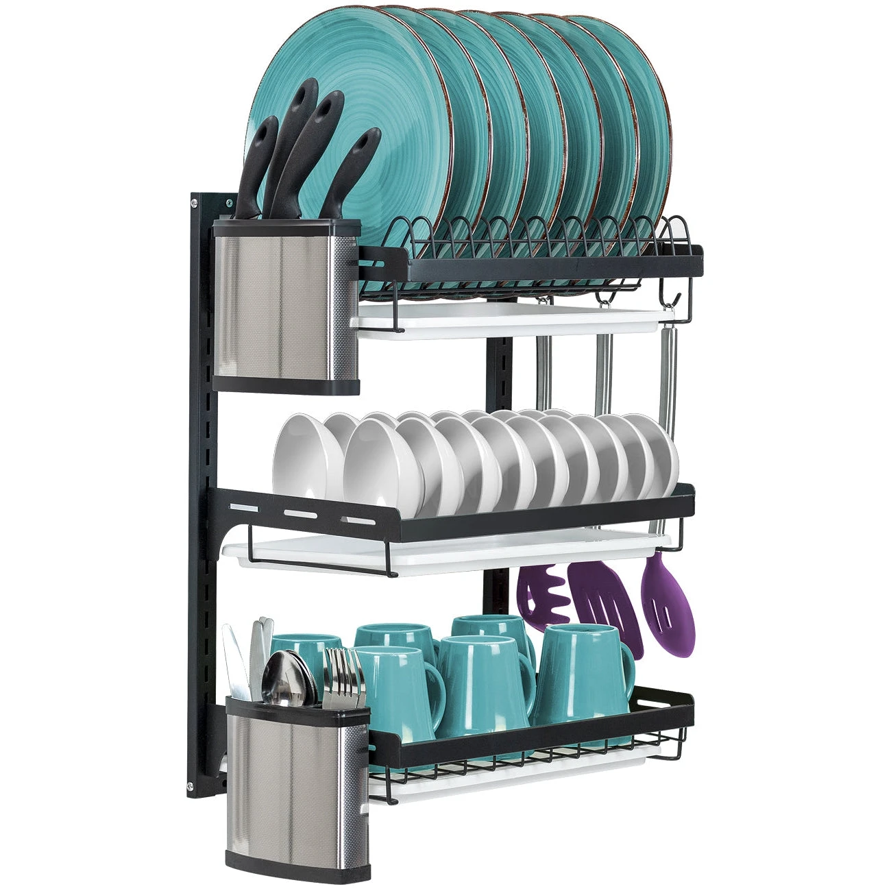 Dish Drying Wall Rack (3 Tier) 3 Dish Drying Wall Rack (3 Tier)