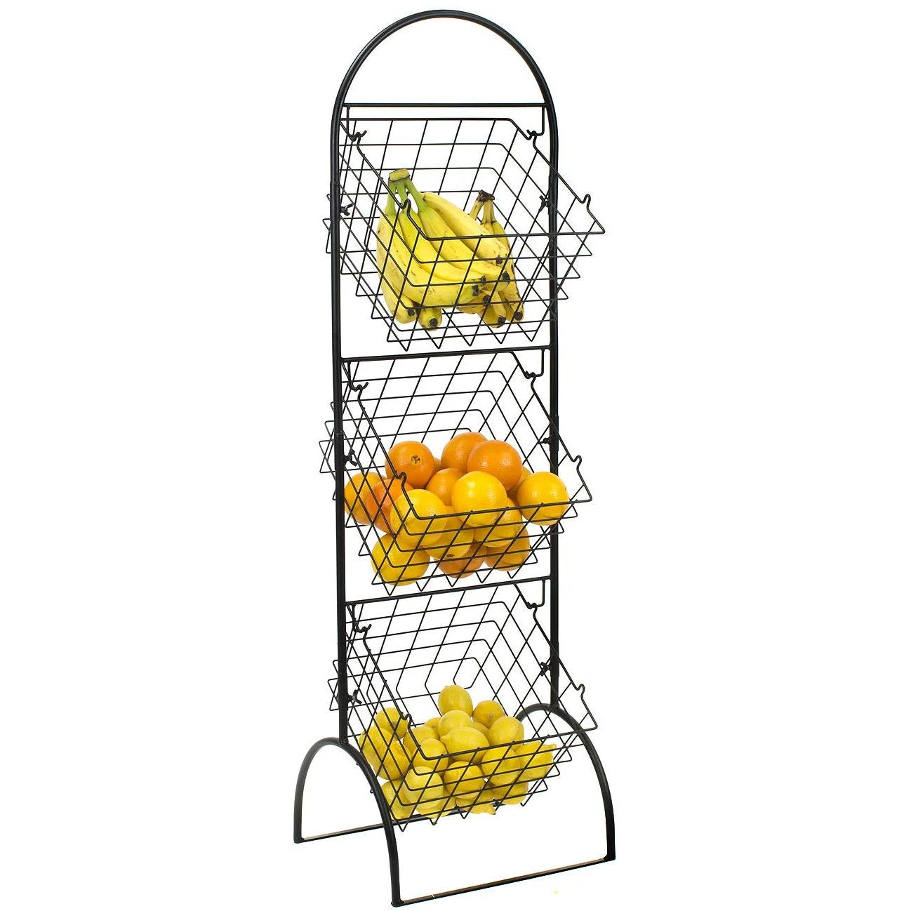 Adjustable Market Basket Stand (3 Tier) 3 Adjustable Market Basket Stand (3 Tier)