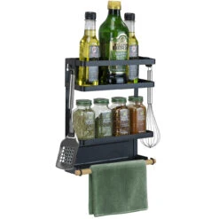 Magnetic Spice Rack Shelf (3 Tier)