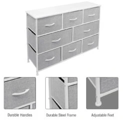 8 Drawer Dresser (Wood Top) 36 8 Drawer Dresser (Wood Top) -Sorbus Decor Shop 15