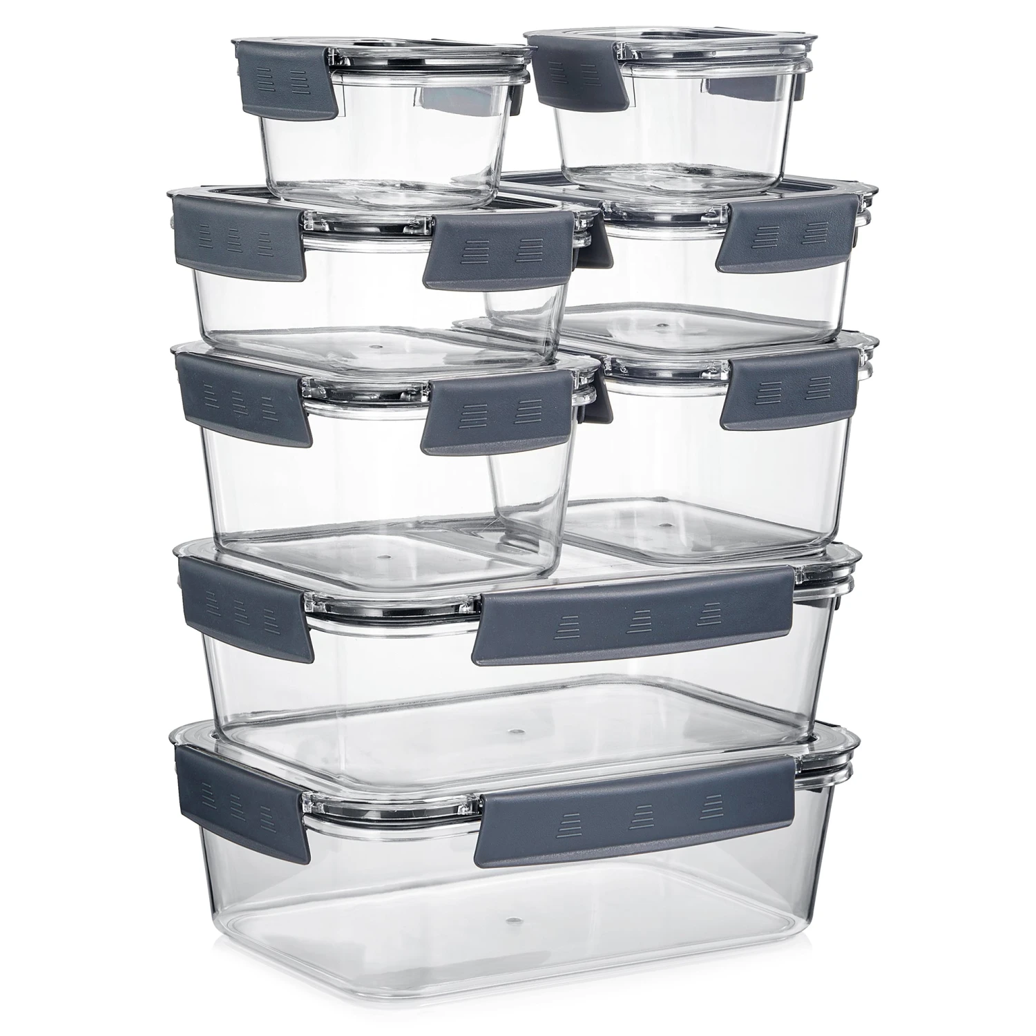 Variety Pack Food Storage Airtight Containers (16 Pack) 8 Variety Pack Food Storage Airtight Containers (16 Pack) - Image 6