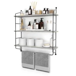 Floating Bathroom Shelf With Metal Brackets (3 Tier) 30 Floating Bathroom Shelf With Metal Brackets (3 Tier) -Sorbus Decor Shop 1 089995dc 76ab 4407 8d52 2c0695d51483