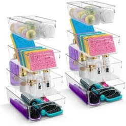 Plastic Clear Bins (10 Pack)