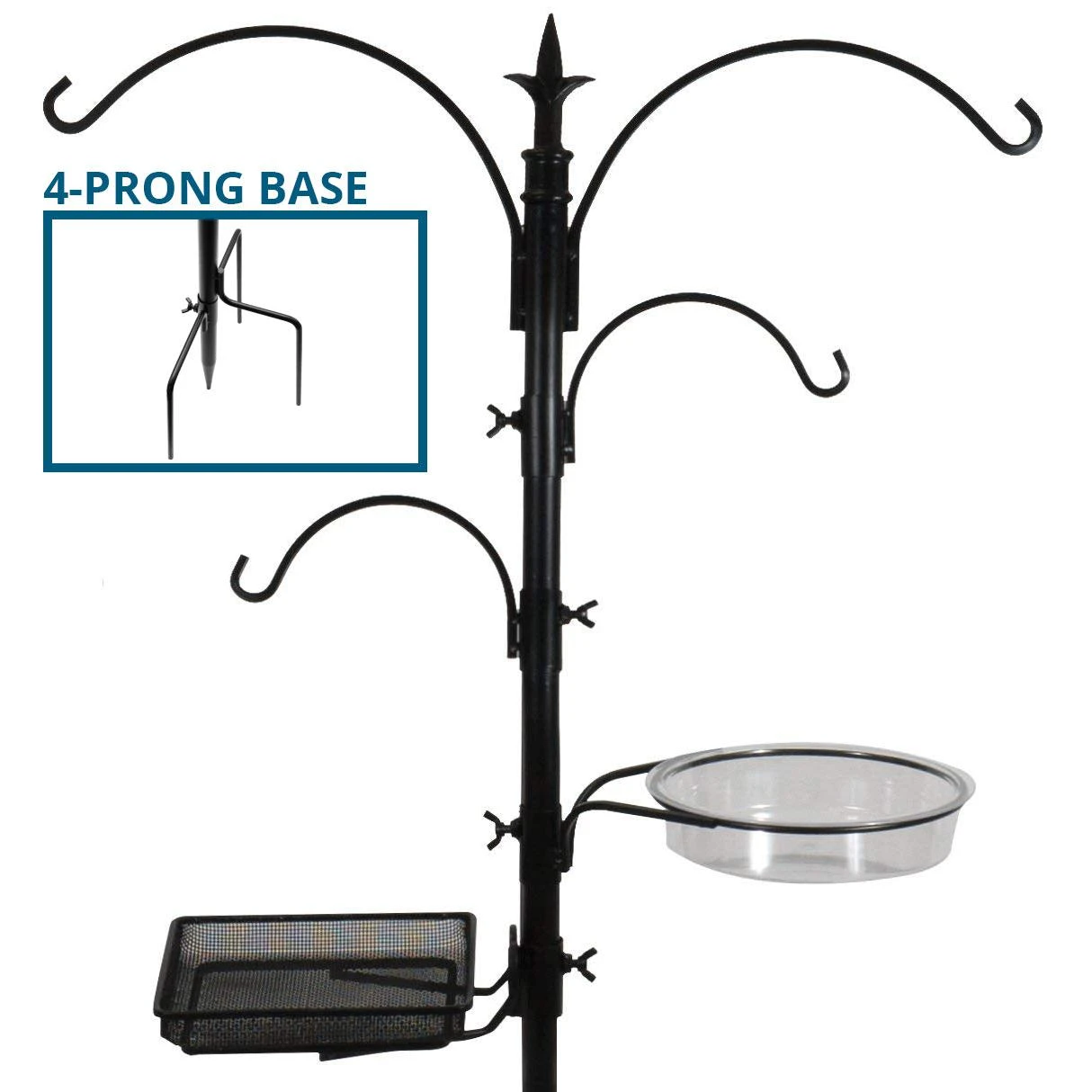 Bird Feeding Bath Station (4 Prongs) 4 Bird Feeding Bath Station (4 Prongs) - Image 2