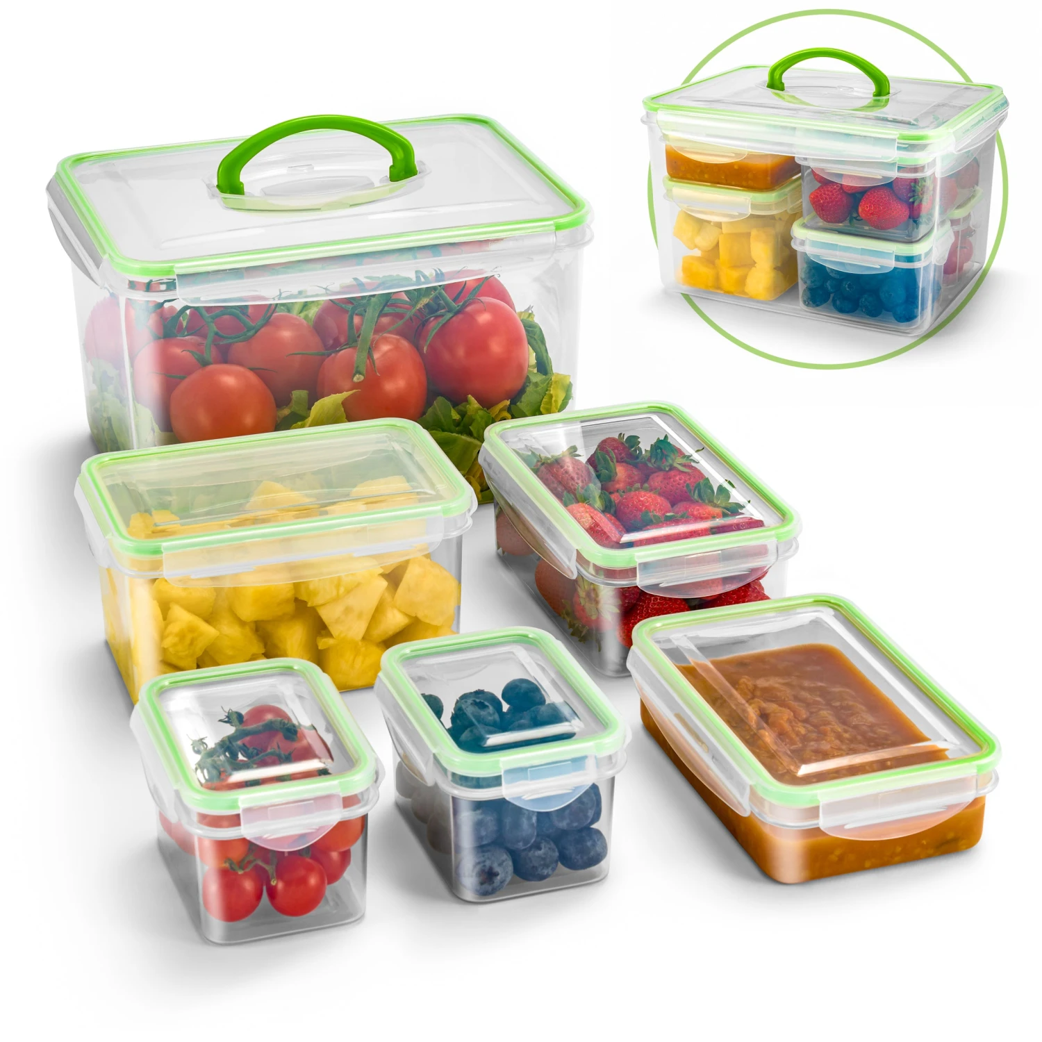 Food Storage Plastic Variety Pack Snap-On Lid (12 Piece) 8 Food Storage Plastic Variety Pack Snap-On Lid (12 Piece) - Image 6