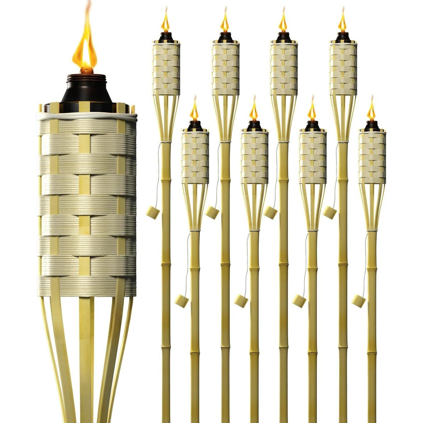 Matney Bamboo Refillable Metal Torches 12 Matney Bamboo Refillable Metal Torches - Image 10