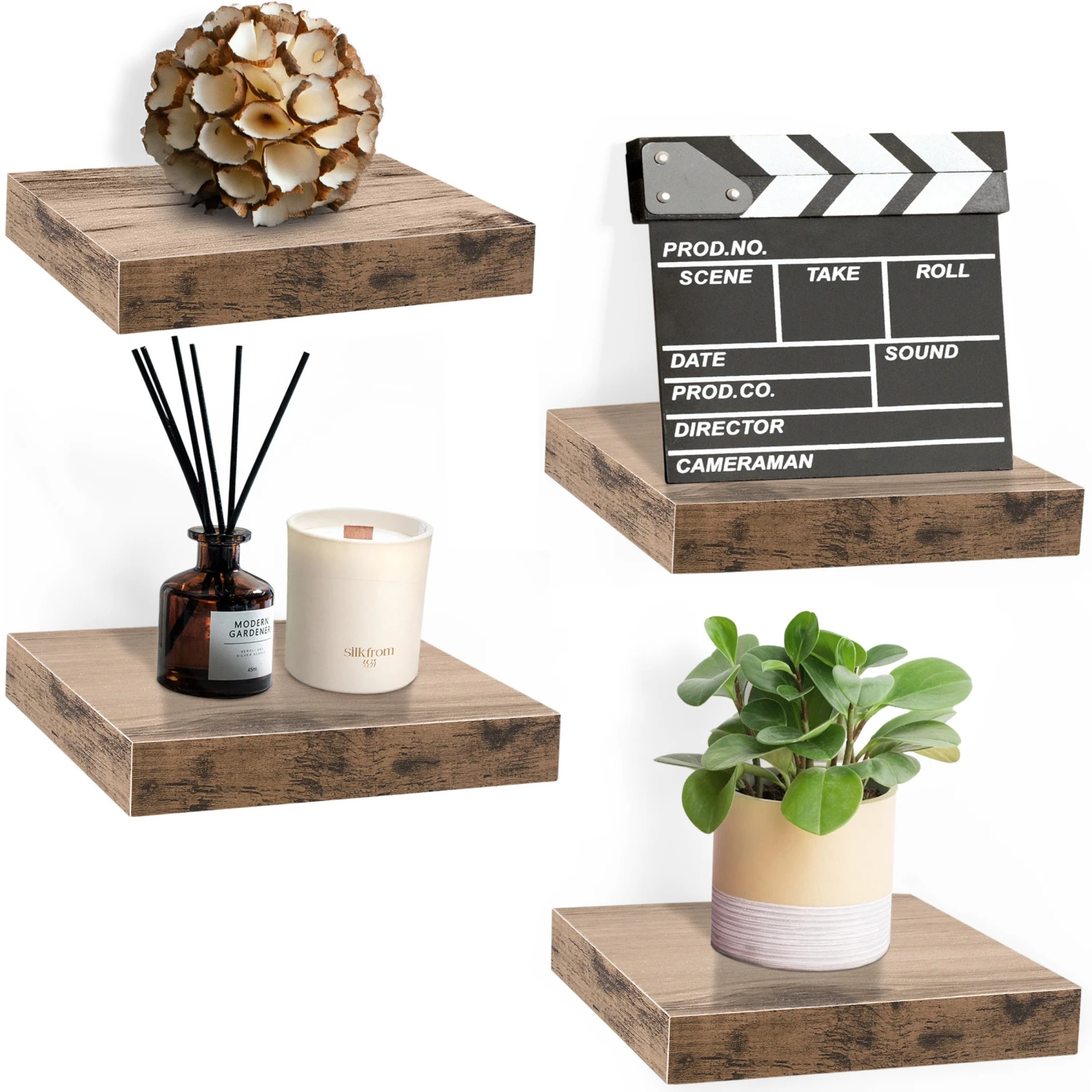 Floating Shelf Square Invisible Mounting (4 Pack) 18 Floating Shelf Square Invisible Mounting (4 Pack) - Image 16