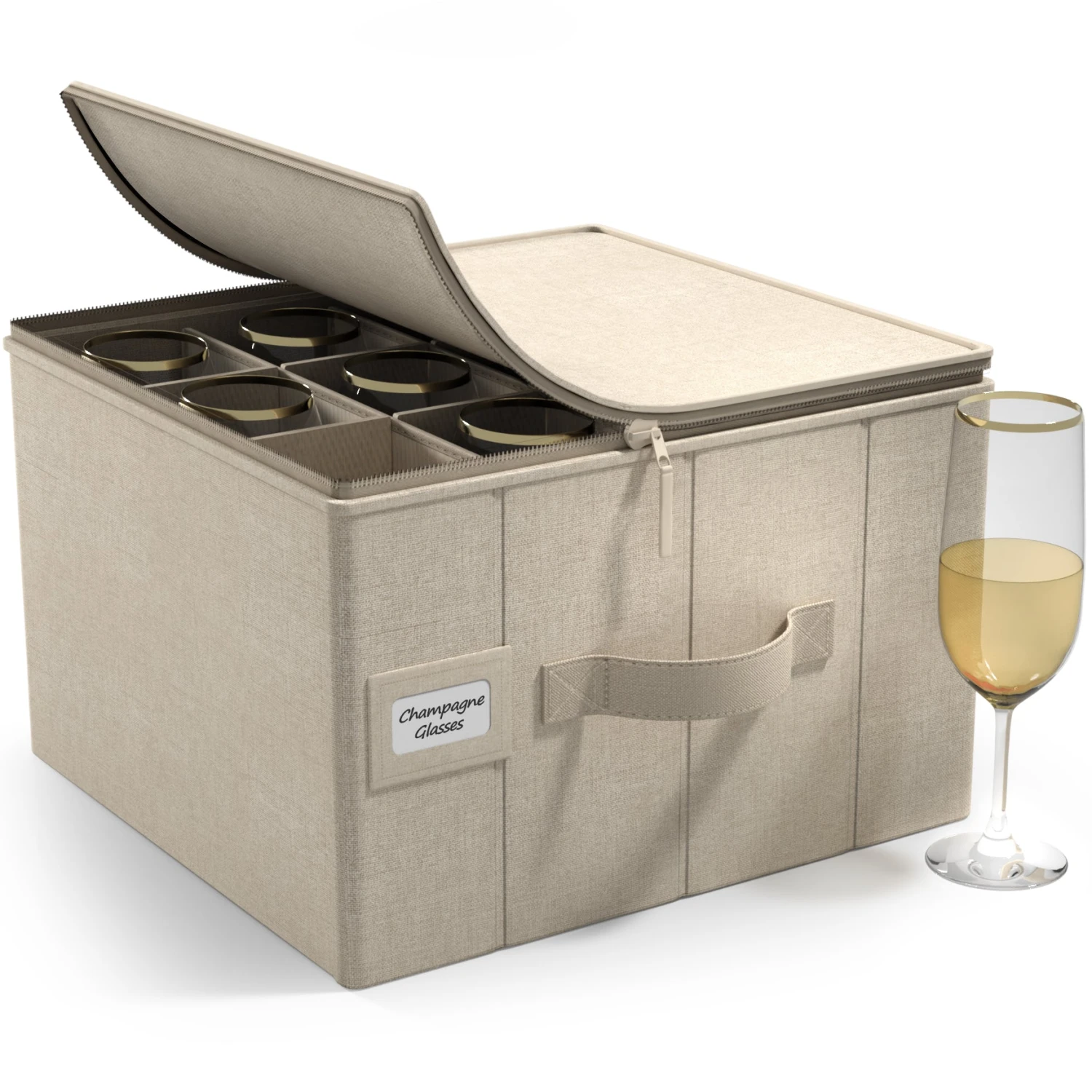 China Storage Champagne Glass Container Dinnerware Organizer (1 Piece) 3 China Storage Champagne Glass Container Dinnerware Organizer (1 Piece)