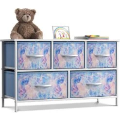 5 Drawer Wide Short Dresser