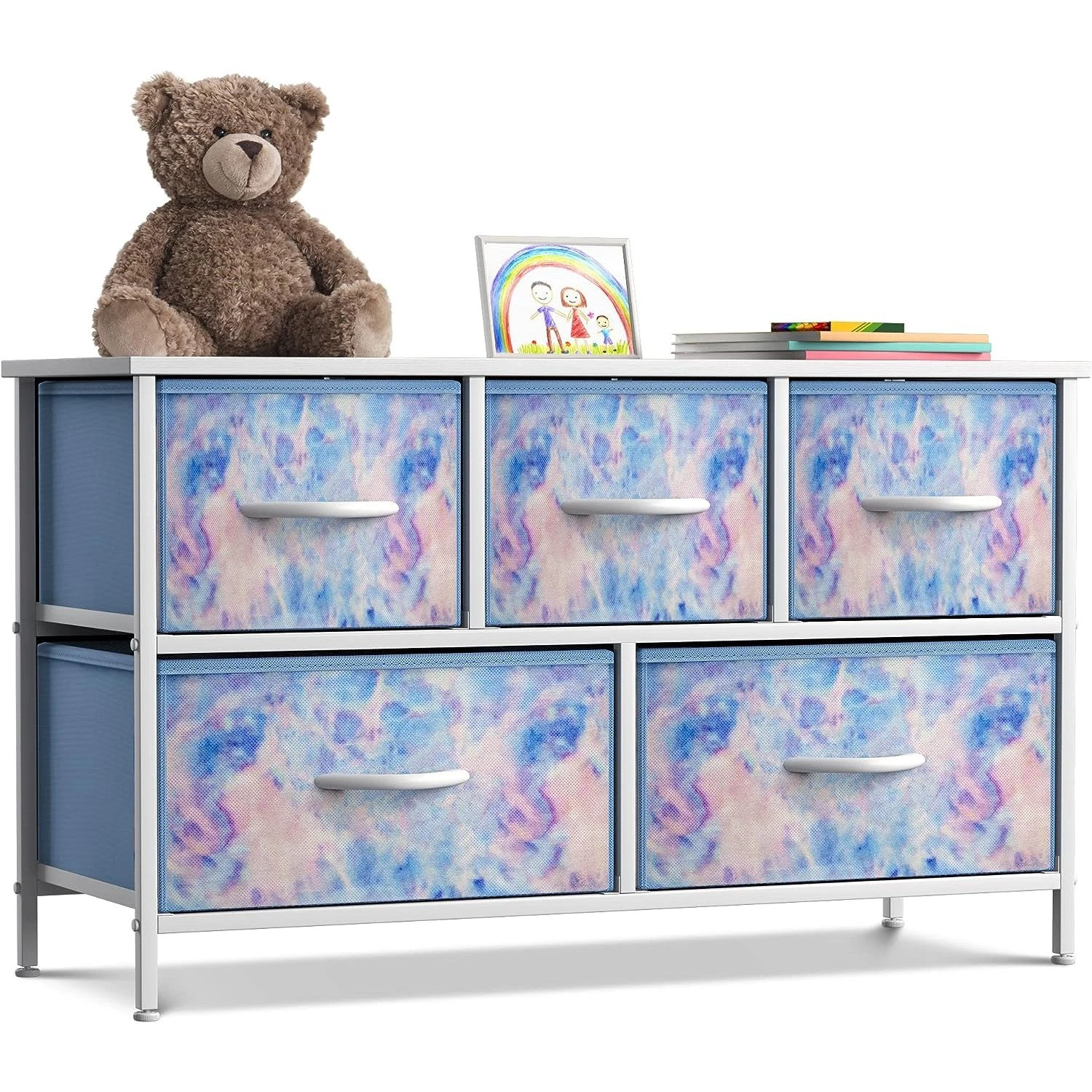 5 Drawer Wide Short Dresser 3 5 Drawer Wide Short Dresser