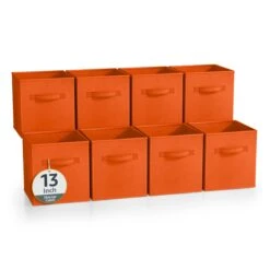 13" Cube Storage Bins (8 Pack, Solid Colors) -Sorbus Decor Shop 1 3bdd1493 23ed 41be 9942 ec8f7a1b8af8