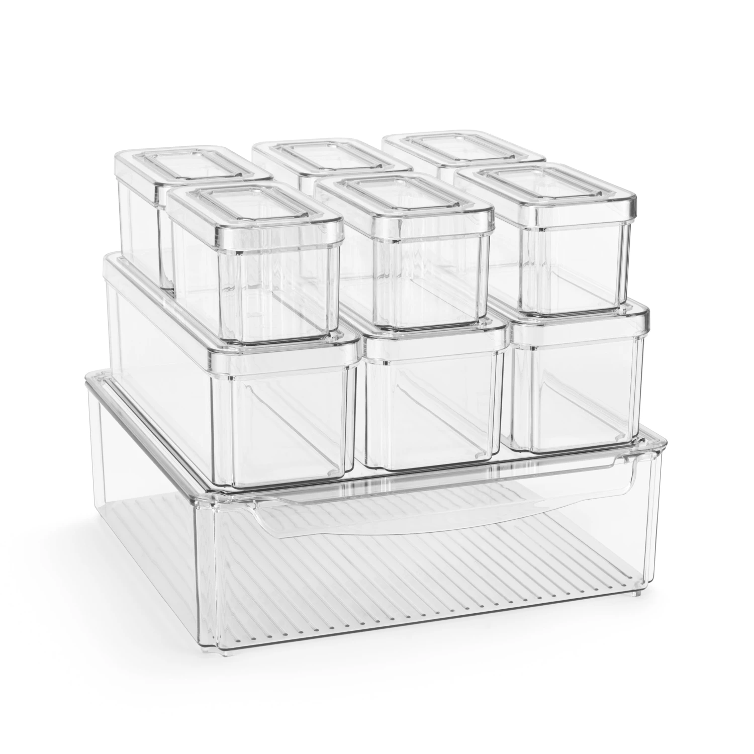 Stackable Food Storage Bins With Lids (10 Pack) 7 Stackable Food Storage Bins With Lids (10 Pack) - Image 5