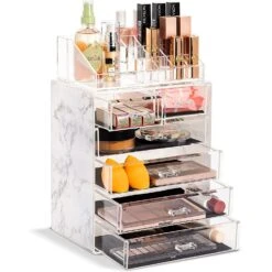 Marble Makeup Organizer Set (6 Drawer) -Sorbus Decor Shop 1 3f9872c1 93bf 4d94 b9ac 21d642b306f3