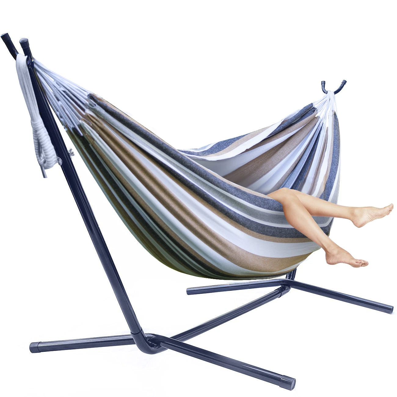 Double Hammock With Steel Stand 20 Double Hammock With Steel Stand - Image 18