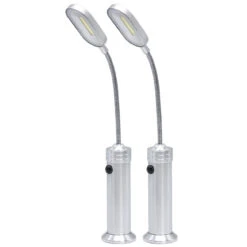 LED Magnetic Base Light With Gooseneck (Set Of 2)