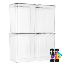 Large Airtight Dry Food Storage Containers (4 Pack) 12 Large Airtight Dry Food Storage Containers (4 Pack) -Sorbus Decor Shop 1 4f41298a dc71 4cd8 9dff 4b0e7163ce50