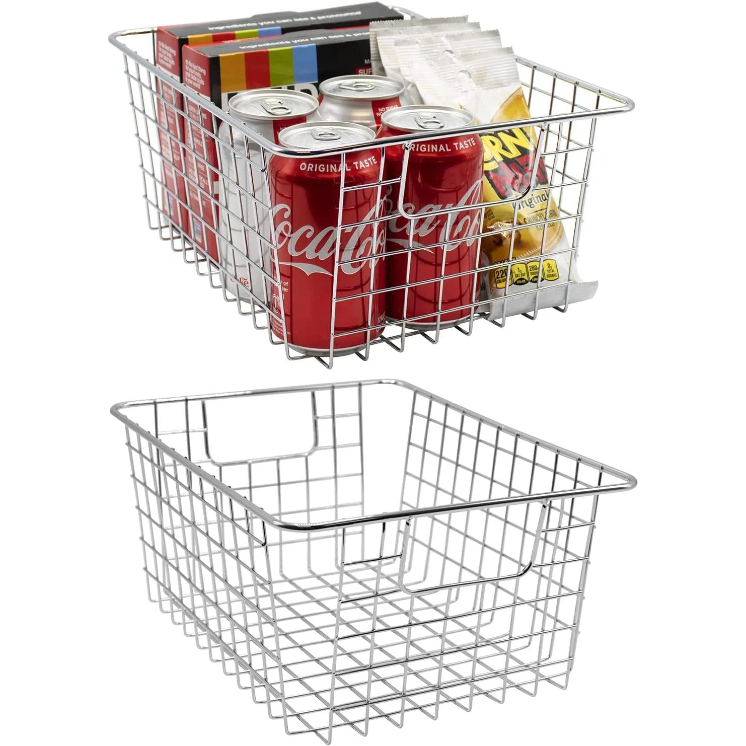 Farmhouse Wire Storage Bins (2 Pack) 6 Farmhouse Wire Storage Bins (2 Pack) - Image 4