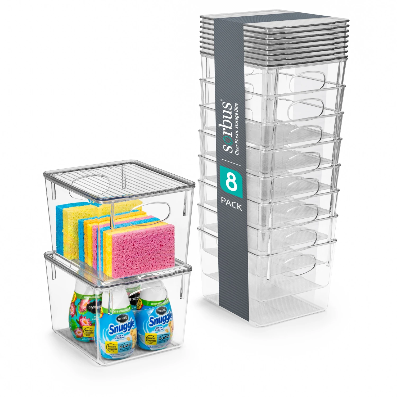 Plastic Bins With Lids Set (Medium) 10 Plastic Bins With Lids Set (Medium) - Image 8