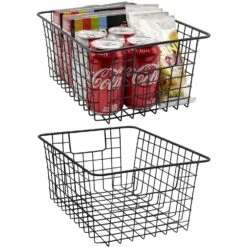 Farmhouse Wire Storage Bins (2 Pack) 32 Farmhouse Wire Storage Bins (2 Pack) -Sorbus Decor Shop 1 5bd30aae e02e 4083 8583 0447b4d00bc9