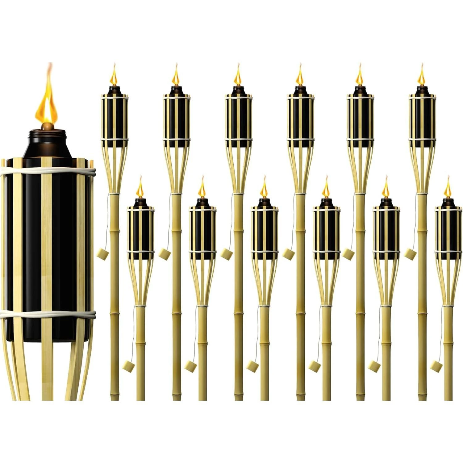 Matney Refillable Outdoor Metal Torches 4 Matney Refillable Outdoor Metal Torches - Image 2