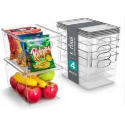 Plastic Container Bins With Lids -Sorbus Decor Shop 1 604e9094 77bf 4236 8ef0 434571b39ad3