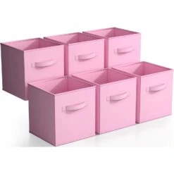 11" Cube Storage Bins (6 Pack Pastels) -Sorbus Decor Shop 1 6087815f f2a2 4beb 8031 e2a690d82143
