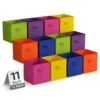 11" Cube Storage Bins 12 Pack Multicolored Set -Sorbus Decor Shop 1 72e81053 c75d 4d43 8db3 beda2f02f42a