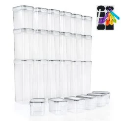 Food Dispenser Plastic Storage Airtight Containers (24 Pack) 15 Food Dispenser Plastic Storage Airtight Containers (24 Pack) -Sorbus Decor Shop 1 7ff2d0d0 8b6a 4470 8592 5f07d48b03b4