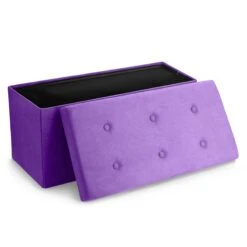 Faux Suede Storage Bench (Medium) -Sorbus Decor Shop 1 825e2057 e3ea 4169 a5d4 711040d49899