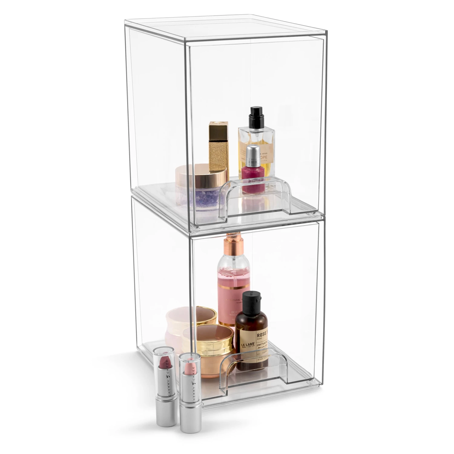 Acrylic Organizer Storage Drawers (2 Tall Drawer) 3 Acrylic Organizer Storage Drawers (2 Tall Drawer) - Image 2