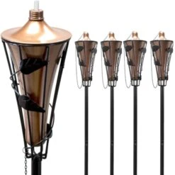 Matney Refillable Metal Torches (4 Pack)