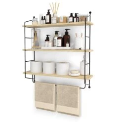 Floating Bathroom Shelf With Metal Brackets (3 Tier) 38 Floating Bathroom Shelf With Metal Brackets (3 Tier) -Sorbus Decor Shop 1 98995dec 1aa1 40ec ac89 83406c11112d