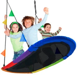 Saucer Surf Swing With Flags -Sorbus Decor Shop 1 a454f186 5d88 4e6e b426 39caa33c96be