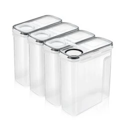 Narrow Airtight Food Storage Dispensers (4 Pack) 12 Narrow Airtight Food Storage Dispensers (4 Pack) -Sorbus Decor Shop 1 a5257c46 2a16 4efe 8b5f 4a8b1daf52bf