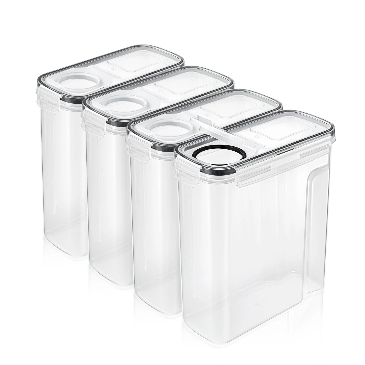 Narrow Airtight Food Storage Dispensers (4 Pack) 6 Narrow Airtight Food Storage Dispensers (4 Pack) - Image 4