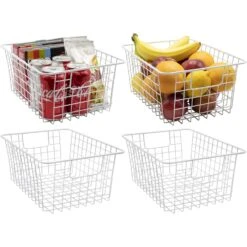 Metal Wire Storage Baskets (4 Pack) -Sorbus Decor Shop 1 a5e7cf79 4aa6 492c 95a4 cffd15d0b80e