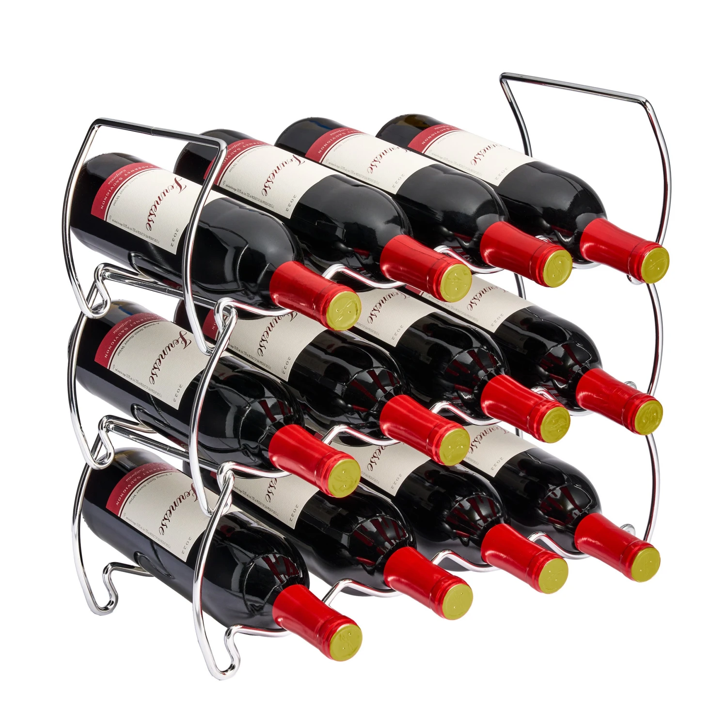 12 Bottle Metal Detachable Wine Rack (3 Tier) 12 12 Bottle Metal Detachable Wine Rack (3 Tier) - Image 10