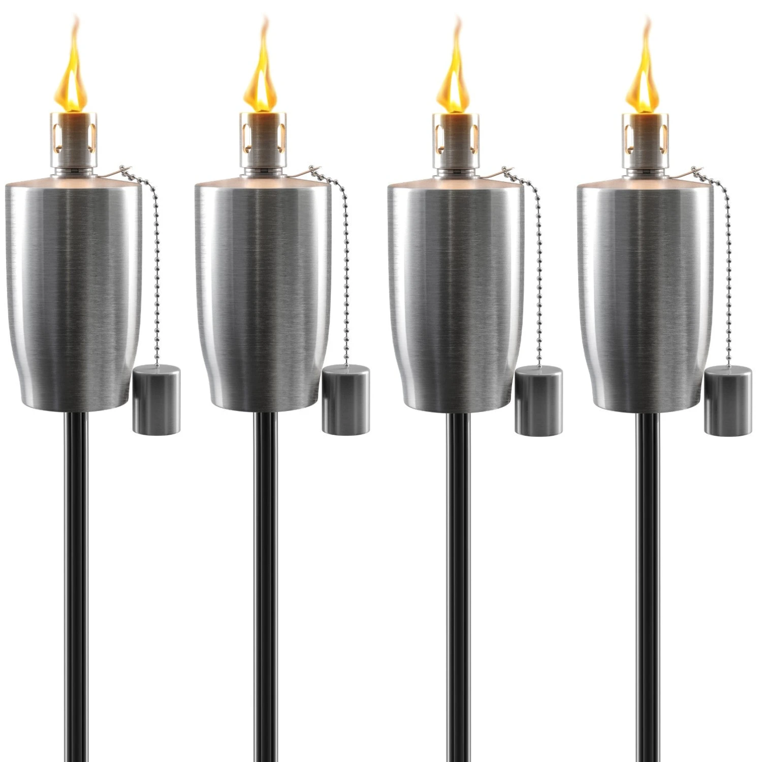 Matney Outdoor Decorative Torches - Set Of 4 (Cylinder) 5 Matney Outdoor Decorative Torches - Set Of 4 (Cylinder) - Image 3
