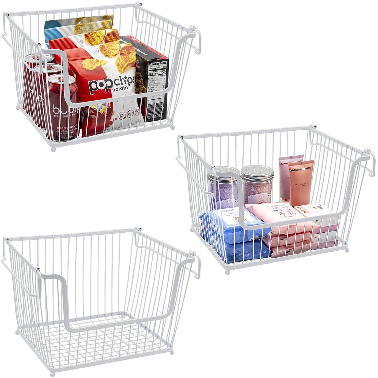 Farmhouse Wire Scoop Basket Bins (3 Pack) 19 Farmhouse Wire Scoop Basket Bins (3 Pack) - Image 17