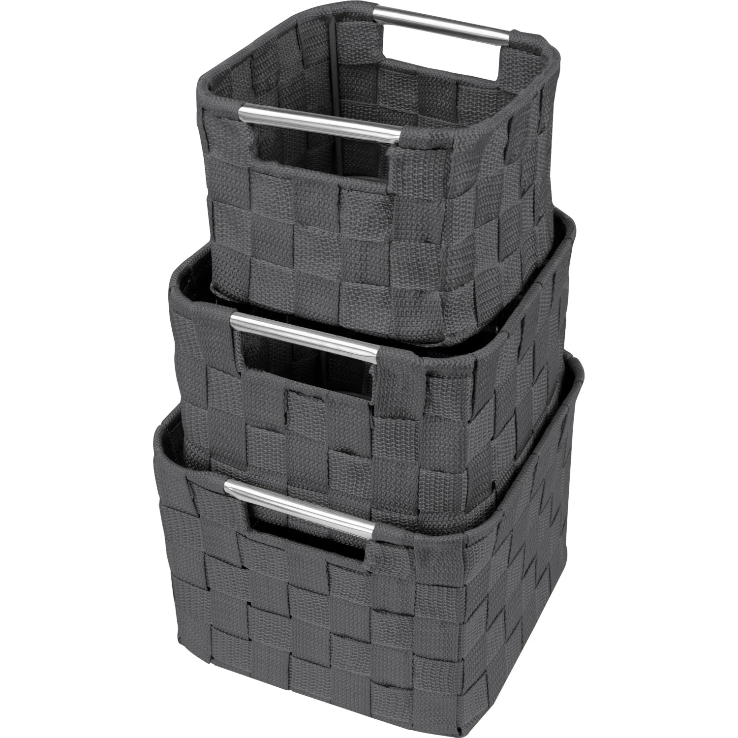 Double Woven Basket Bin Set (3 Pc) 10 Double Woven Basket Bin Set (3 Pc) - Image 8