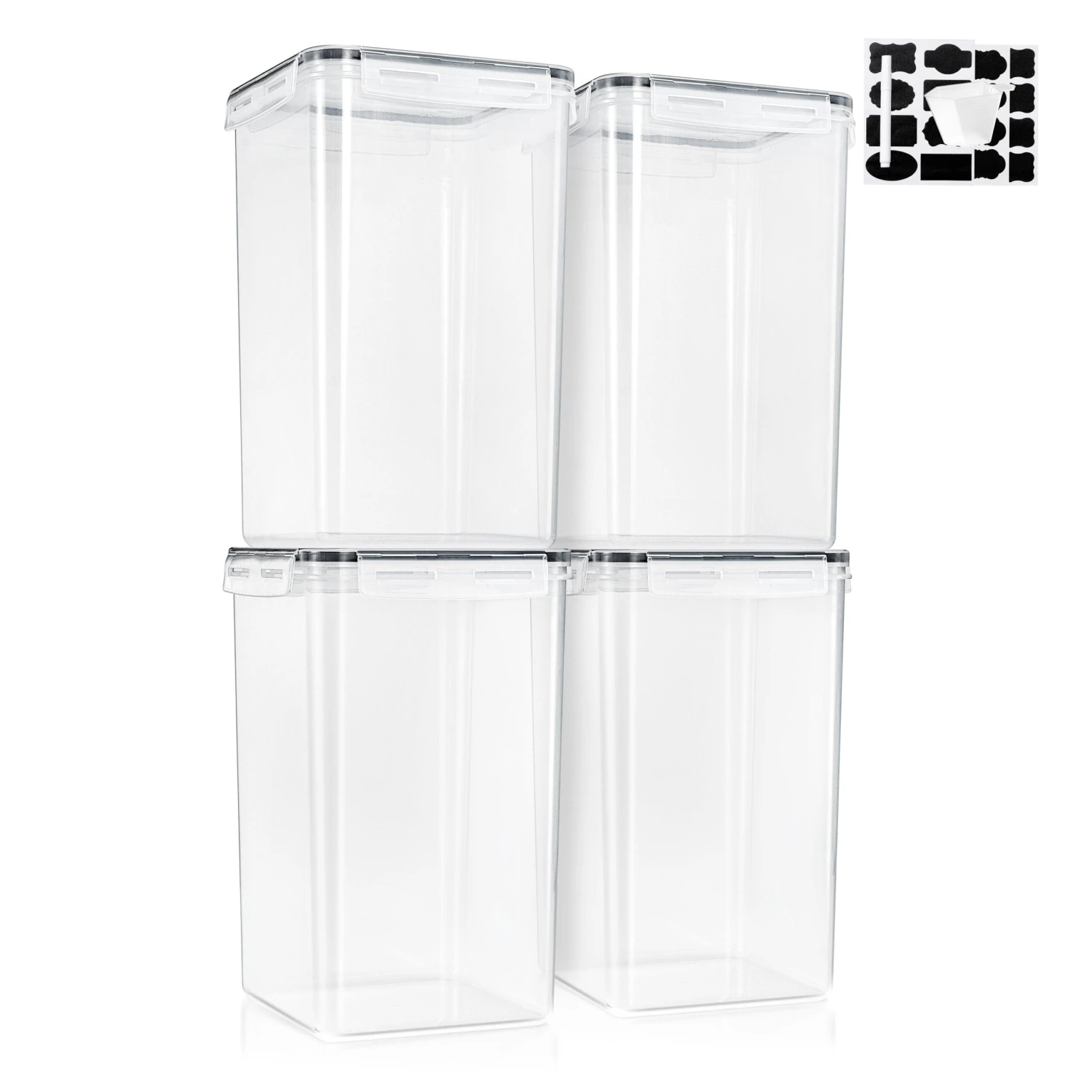 Tall Large Airtight Food Storage Containers (4 Pack) 7 Tall Large Airtight Food Storage Containers (4 Pack) - Image 5