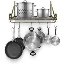 Wall Mounted Pot Rack With Hooks -Sorbus Decor Shop 1 d2c51424 7887 45bf 868b de152d9e224c
