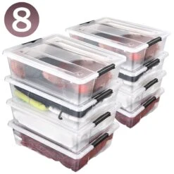 Underbed Bins With Lids (Set Of 8)