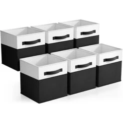 11" Cube Storage Fabric Bins (Two-Toned, 6 Pack) 27 11" Cube Storage Fabric Bins (Two-Toned, 6 Pack) -Sorbus Decor Shop 1 de931875 9234 490d a15d d1122d5dfee6