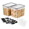 Large Narrow Airtight Food Storage Containers With Lids (2 Pack) 2 Large Narrow Airtight Food Storage Containers With Lids (2 Pack) -Sorbus Decor Shop 1 fb47bfd1 ce83 4d38 b756 1bf3dd8a869b