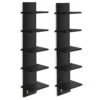 5 Tier Vertical Wall Shelf Unit With Hooks (Set Of 2) 2 5 Tier Vertical Wall Shelf Unit With Hooks (Set Of 2) -Sorbus Decor Shop 1 ff97d5a5 ef8f 4371 a58a 43a47e1a8e88